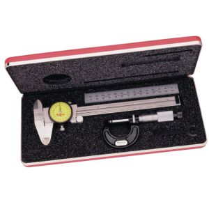 S909MZ Starrett Basic Precision Measuring Tool Set (Millimeter) in Case.