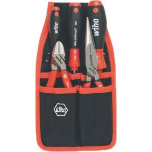 Wiha 30919 Industrial SoftGrip Flat Nose Pliers