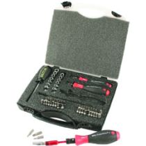 Wiha Quality Tool 28593 TorqueControl 24 Piece Micro-Bit Set