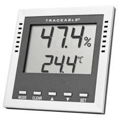 COOPER-ATKINS Digital Solar Powered Thermometer, -58 to 158 Deg F