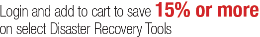 limited time, save 15% or more off of disaster recovery tools