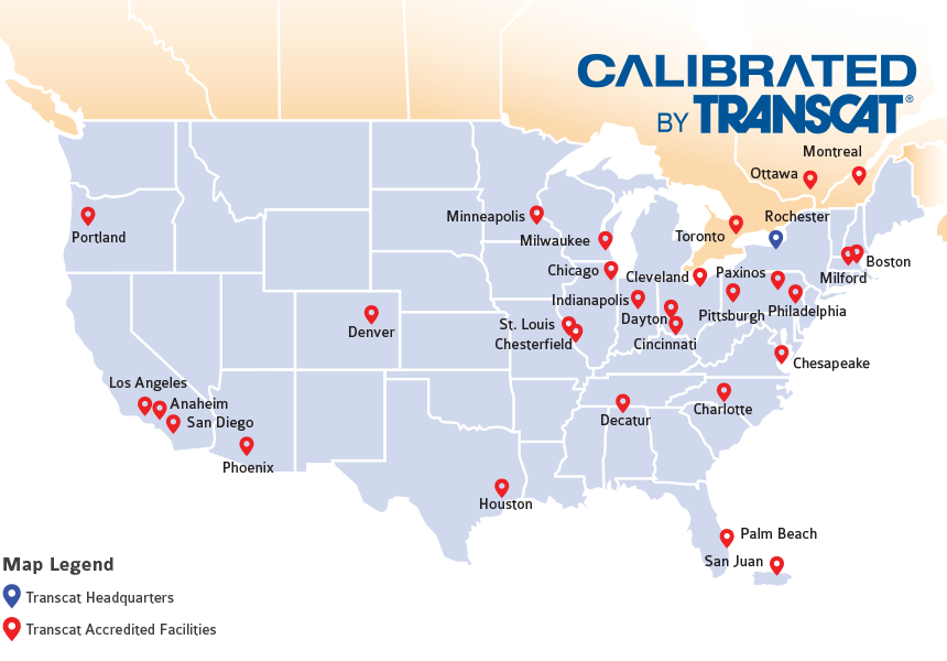 Transcat Calibration Lab Locations